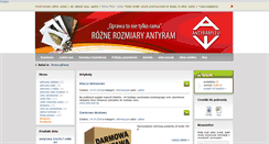Desktop Screenshot of antyramy.eu